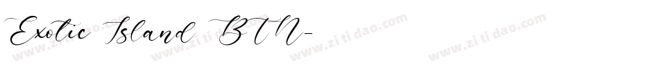Exotic Island BTN字体转换
